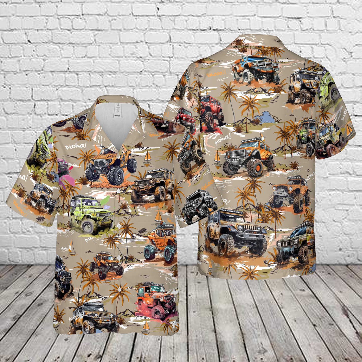 Off Road Vehicles Hawaiian Shirt