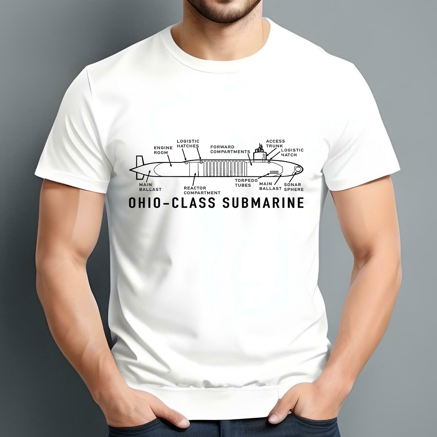 Ohio Class Submarine Classic Unisex T-Shirt Gildan 5000 (Made In US)
