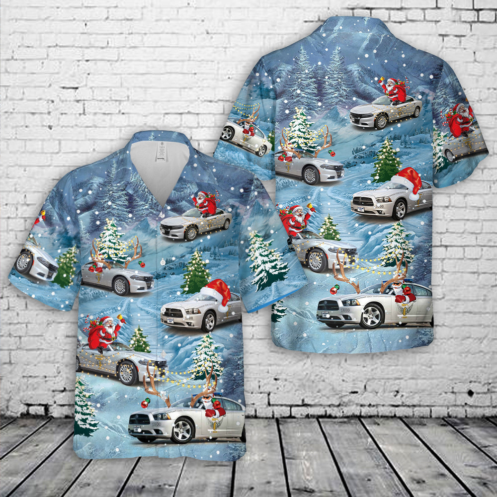 Ohio State Highway Patrol Christmas Hawaiian Shirt