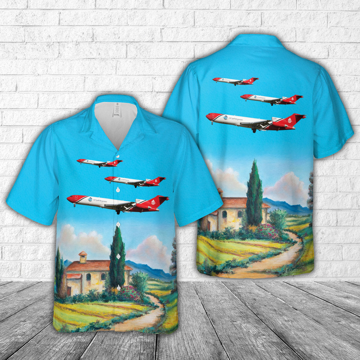 Oil Spill Response Boeing 727-2S2F/Adv(RE) Super 27 Hawaiian Shirt