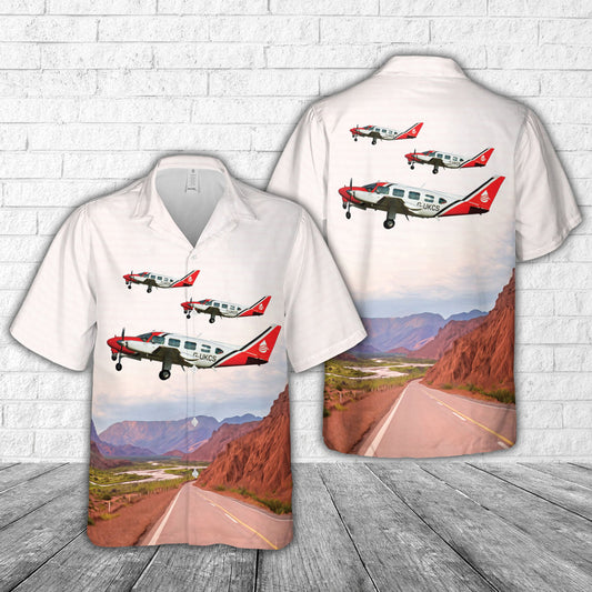 Oil Spill Response Piper PA-31-310 Turbo Navajo B Hawaiian Shirt