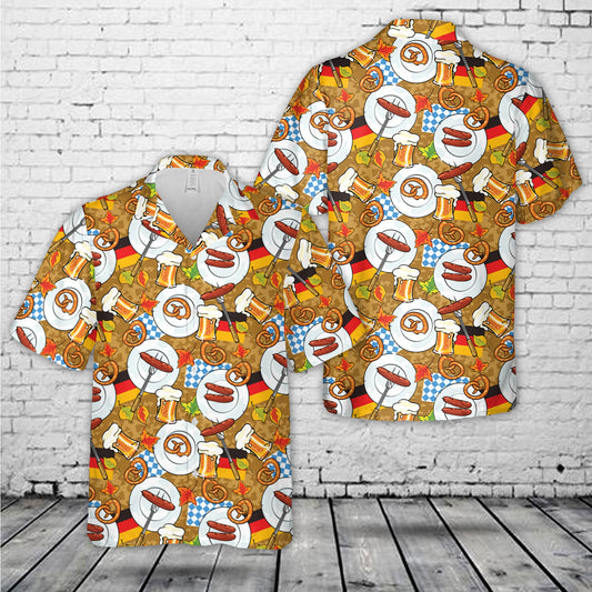 Oktoberfest Background Seamless Hawaiian Shirt