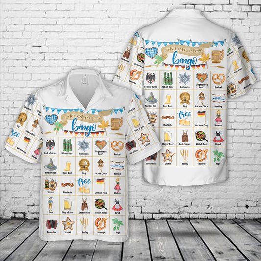 Oktoberfest Bingo Hawaiian Shirt