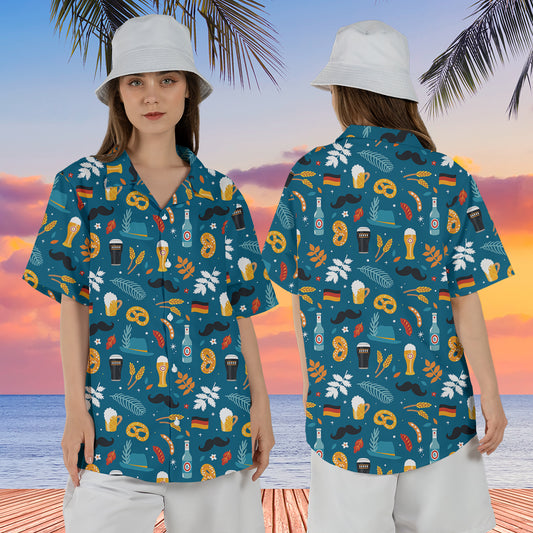 Oktoberfest Hawaiian Shirt For Women