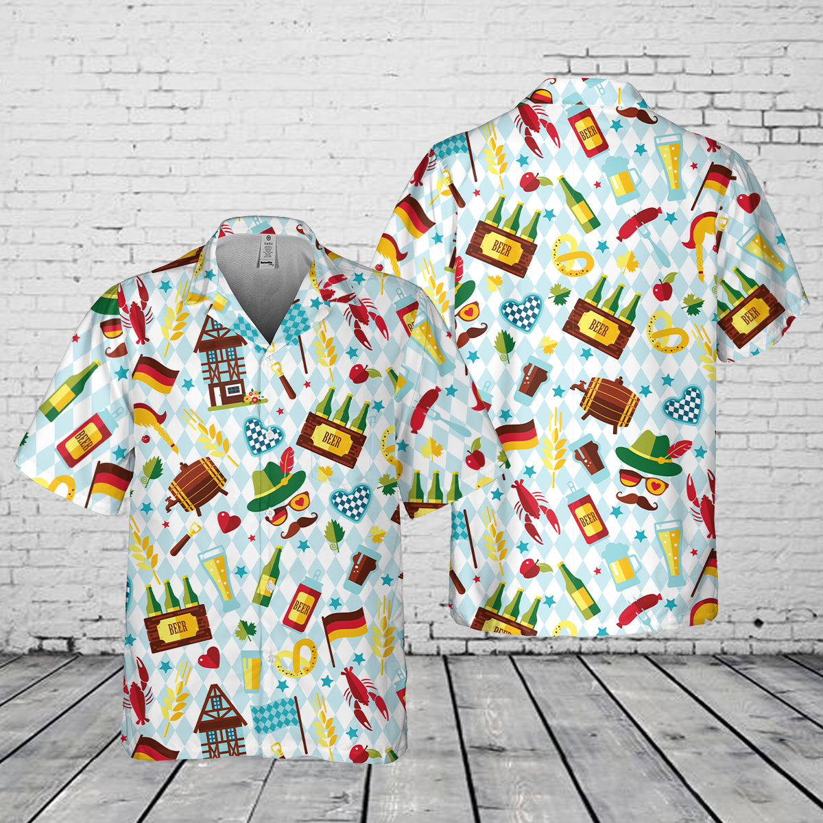 Oktoberfest Pocket Hawaiian Shirt