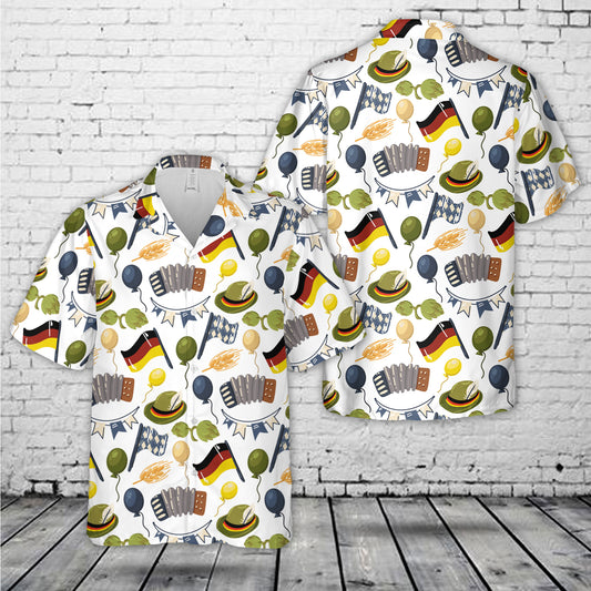 Oktoberfest pattern Bavaria Hawaiian Shirt