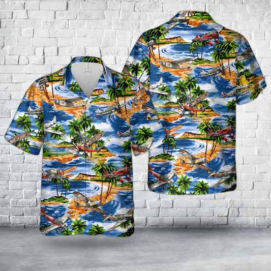 Old Air Planes Hawaiian Shirt