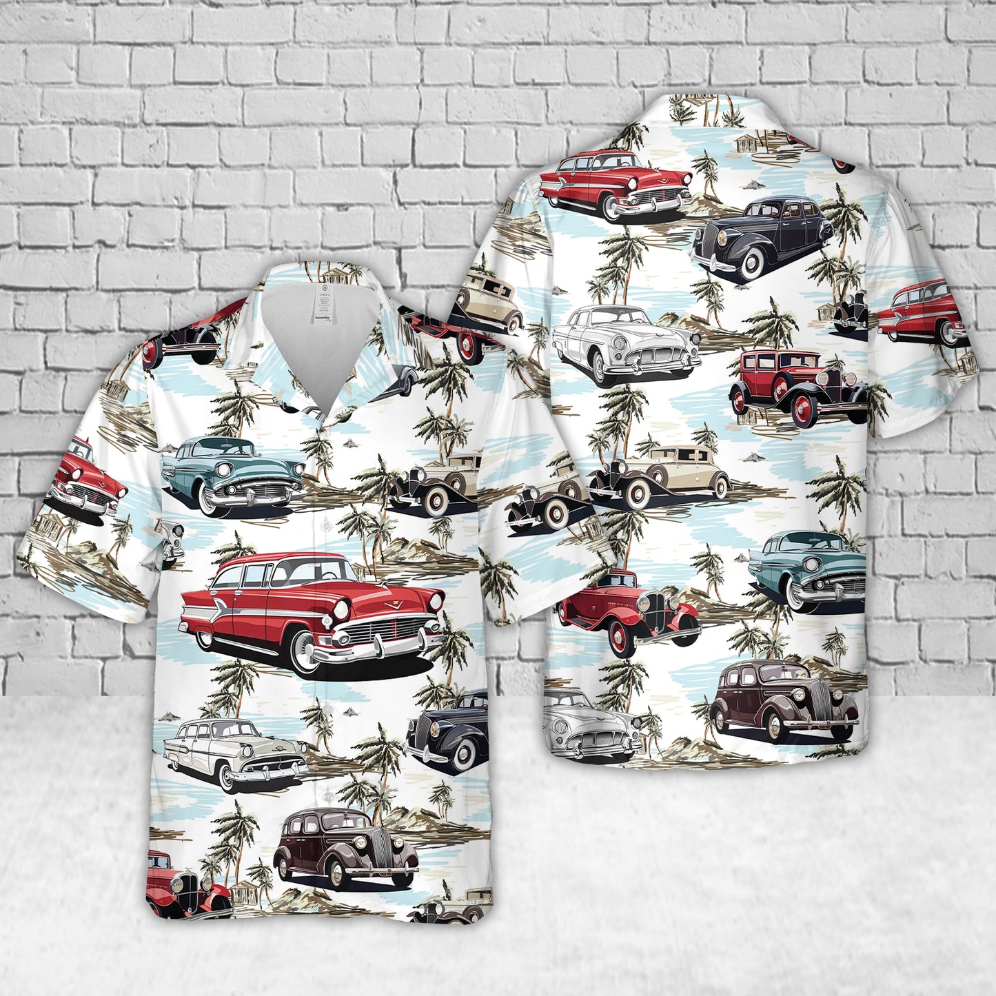 Old Cars Hawaiian Shirt