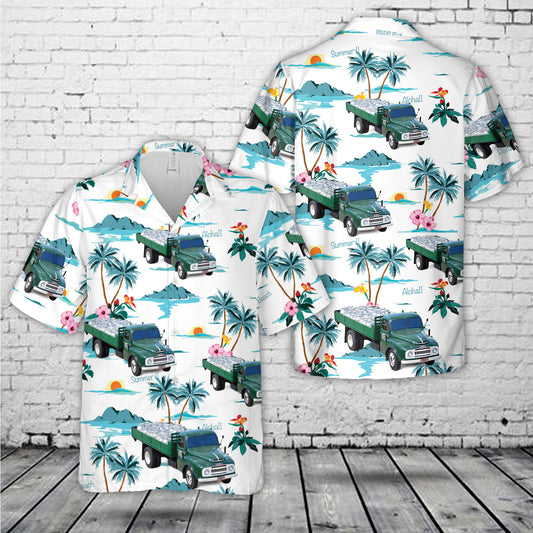 Old milk truck Finland Hawaiian Shirt