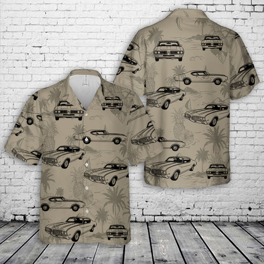 Oldsmobile Cutlass 1969 Silhouette Hawaiian Shirt
