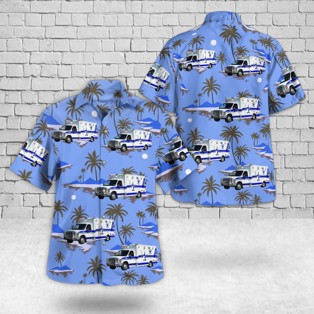 Olton, Texas, Olton Volunteer Ambulance Hawaiian Shirt