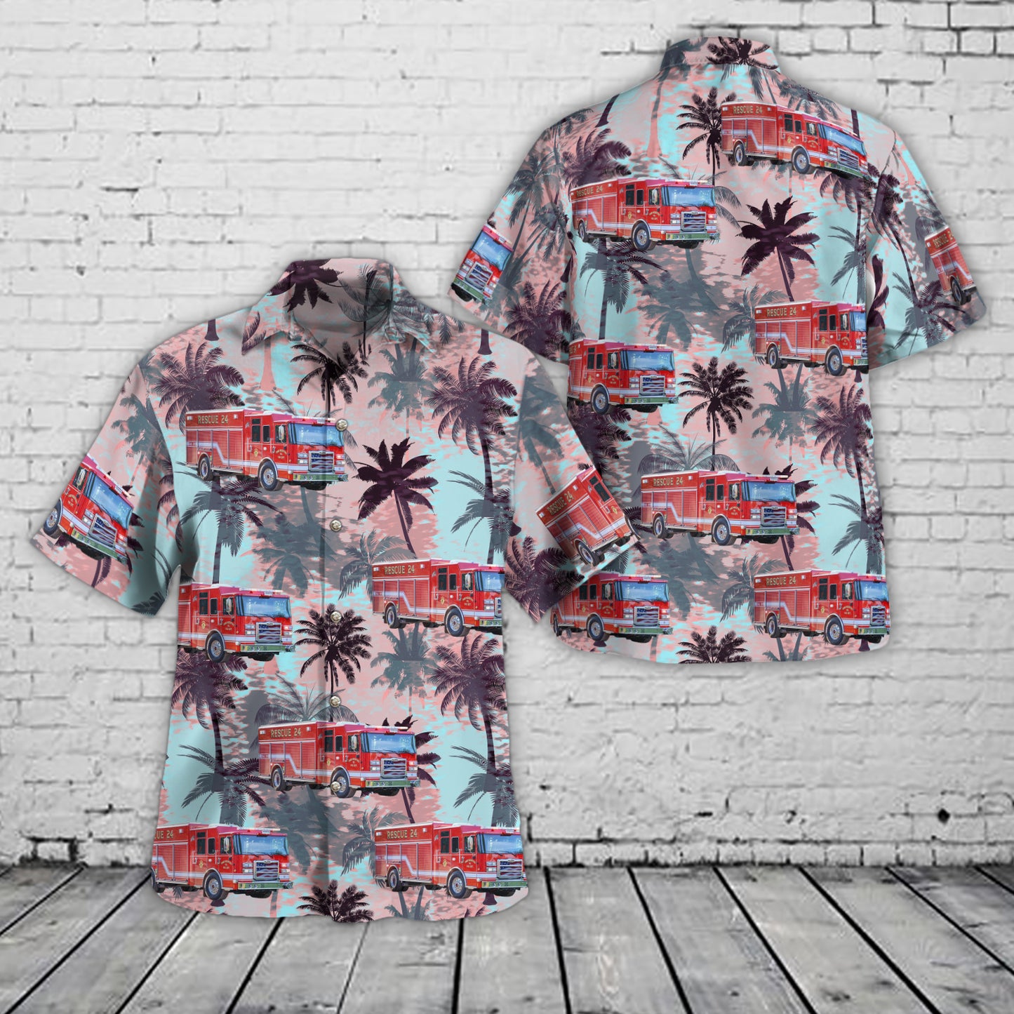 Omro, Wisconsin, Omro Rushford Volunteer Fire Department Hawaiian Shirt