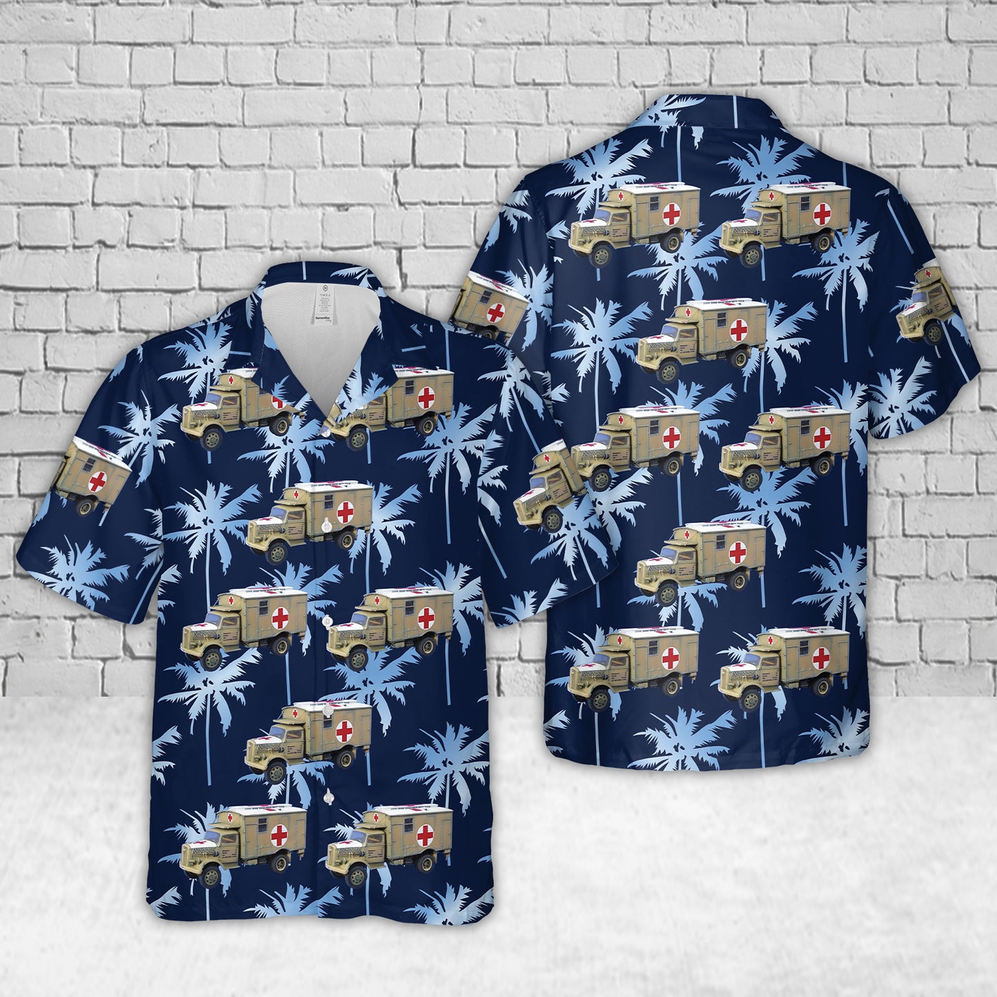 Opel Blitz Ambulance Hawaiian Shirt