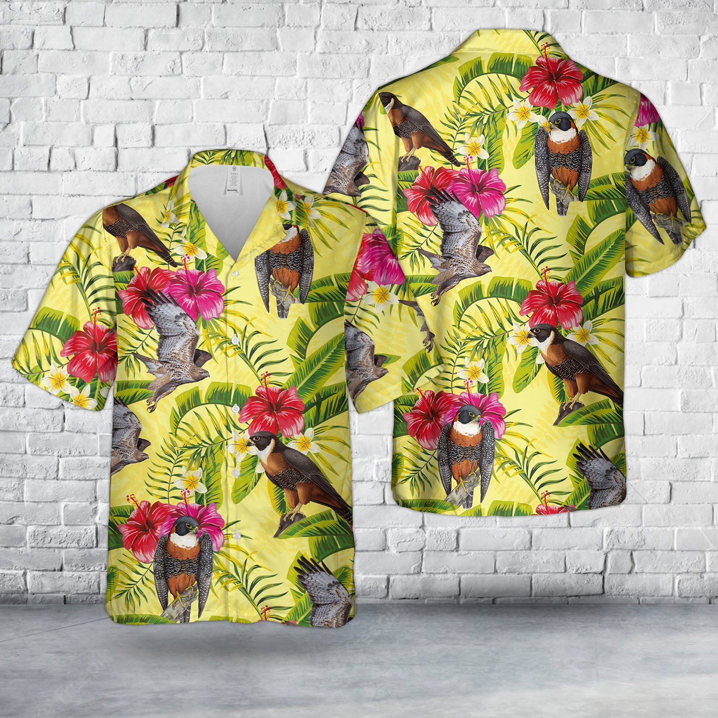 Orange Breasted Falcon Hawaiian Shirt