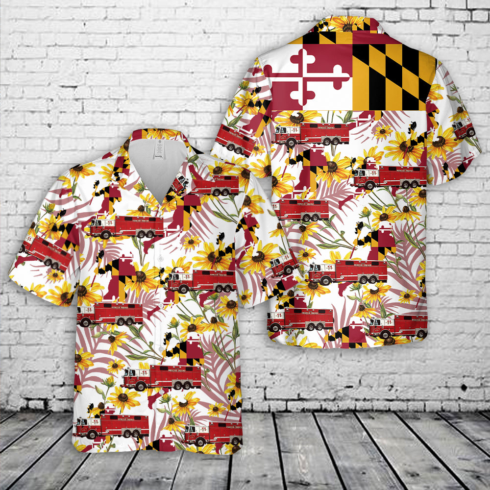 Orchard Beach Volunteer Fire Department, Glen Burnie, Maryland Hawaiian Shirt