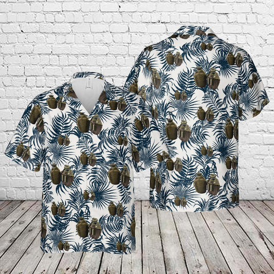 Original Austrian Army Drinking Flask Water Bottle Military Canteen Pot Pouch Hawaiian Shirt