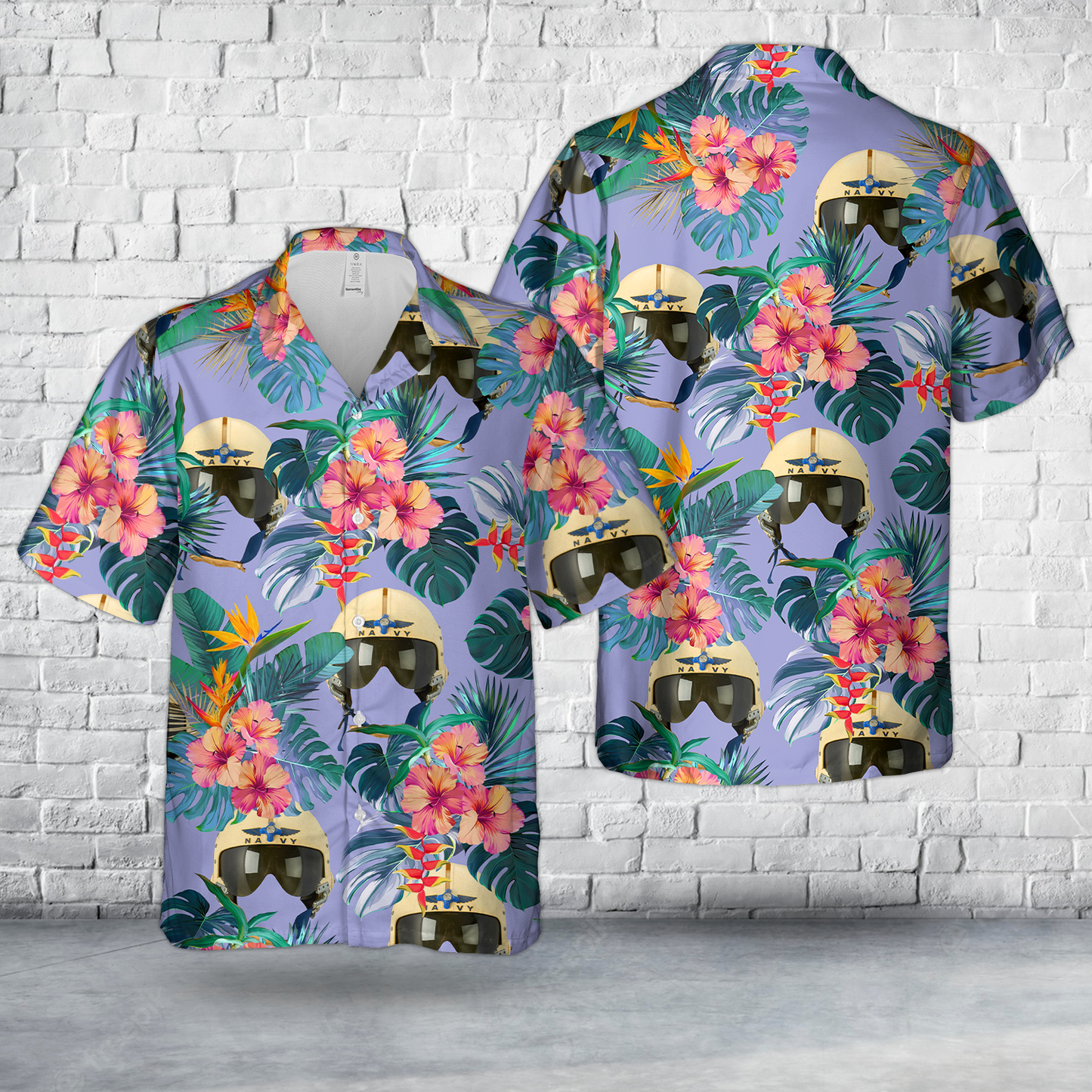 Original U.S. Vietnam War US Navy Pilot Early APH-6 Flight Helmet Hawaiian Shirt