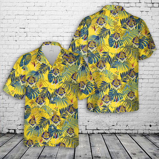 Ornate Square and Compasses - Master Mason Hawaiian Shirt