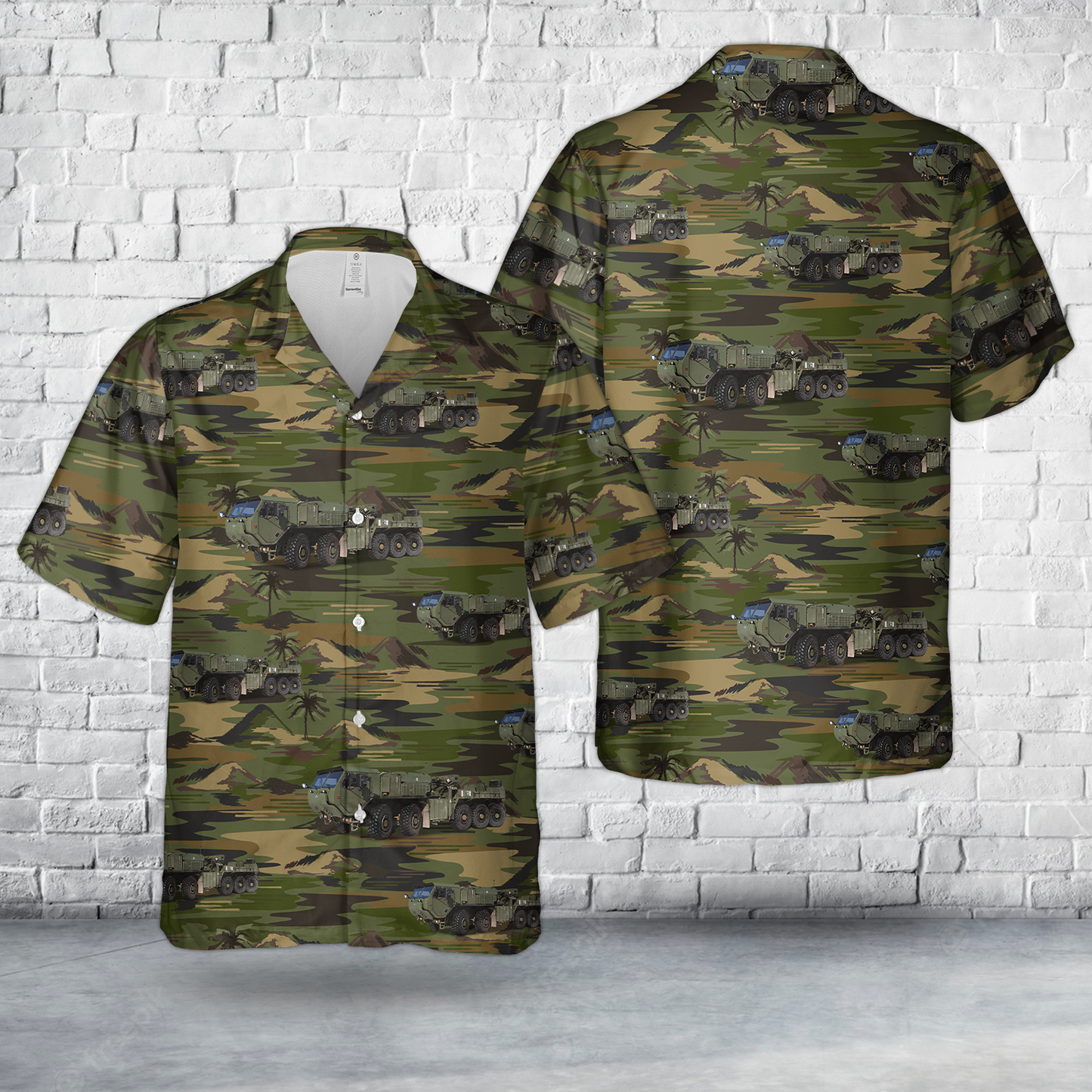 Oshkosh Lvsr MKR15 Heavy Wrecker Hawaiian Shirt