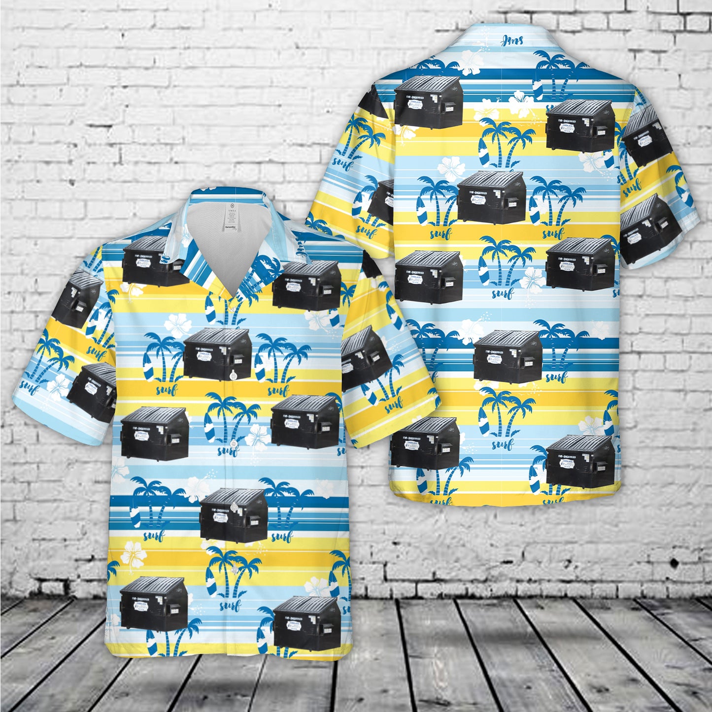 Overland Waste and Recycling Dumpster Hawaiian Shirt