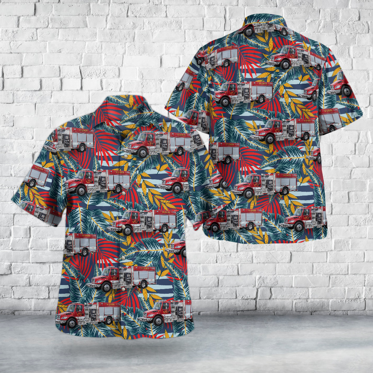 Owensboro, Kentucky, St. Joseph Fire Department Hawaiian Shirt