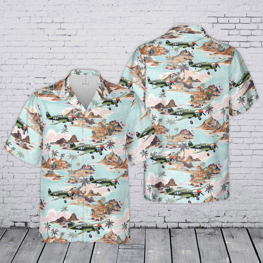P-40 Warhawk World War II Hawaiian Shirt