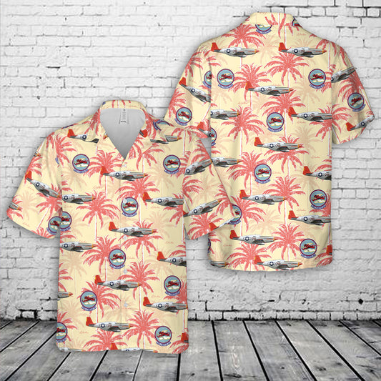 P-51C Mustang, 302nd Fighter Squadron, 332nd Fighter Group, 1944 Hawaiian Shirt