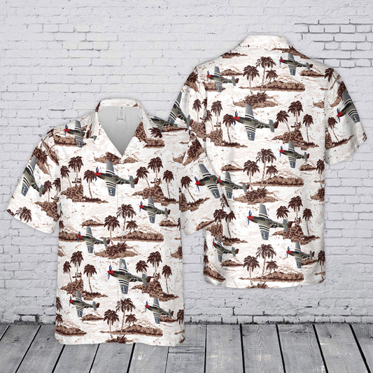 P-51 Mustang World War II Hawaiian Shirt