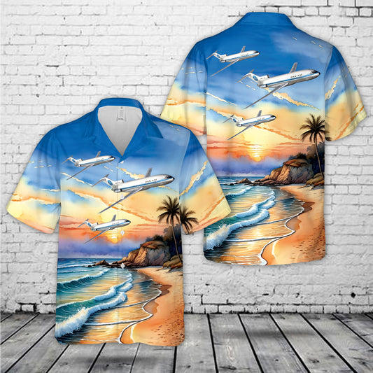 PAN AM B727-21C N342PA "Jet Clipper Golden Age" (1971) Hawaiian Shirt