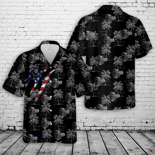 PW F117-PW-100 C-17 Artistic Engine Hawaiian Shirt