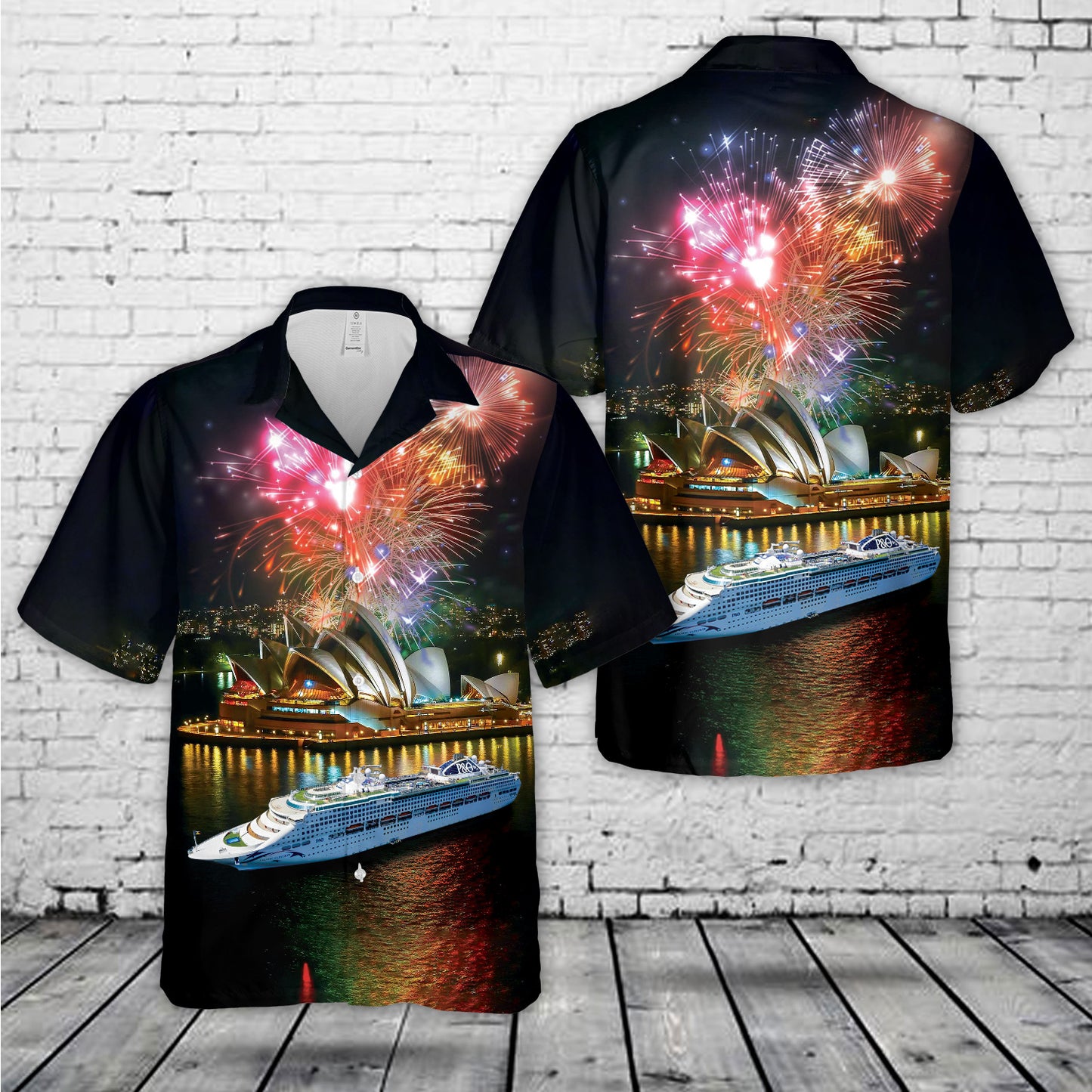 P&O Cruises Celebrates Australia Day in Sydney Harbour Hawaiian Shirt