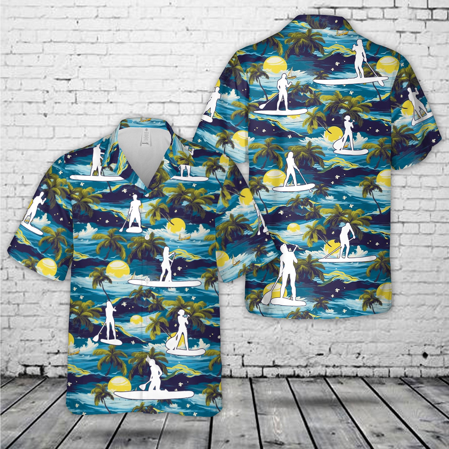 Paddleboarding Hawaiian Shirt