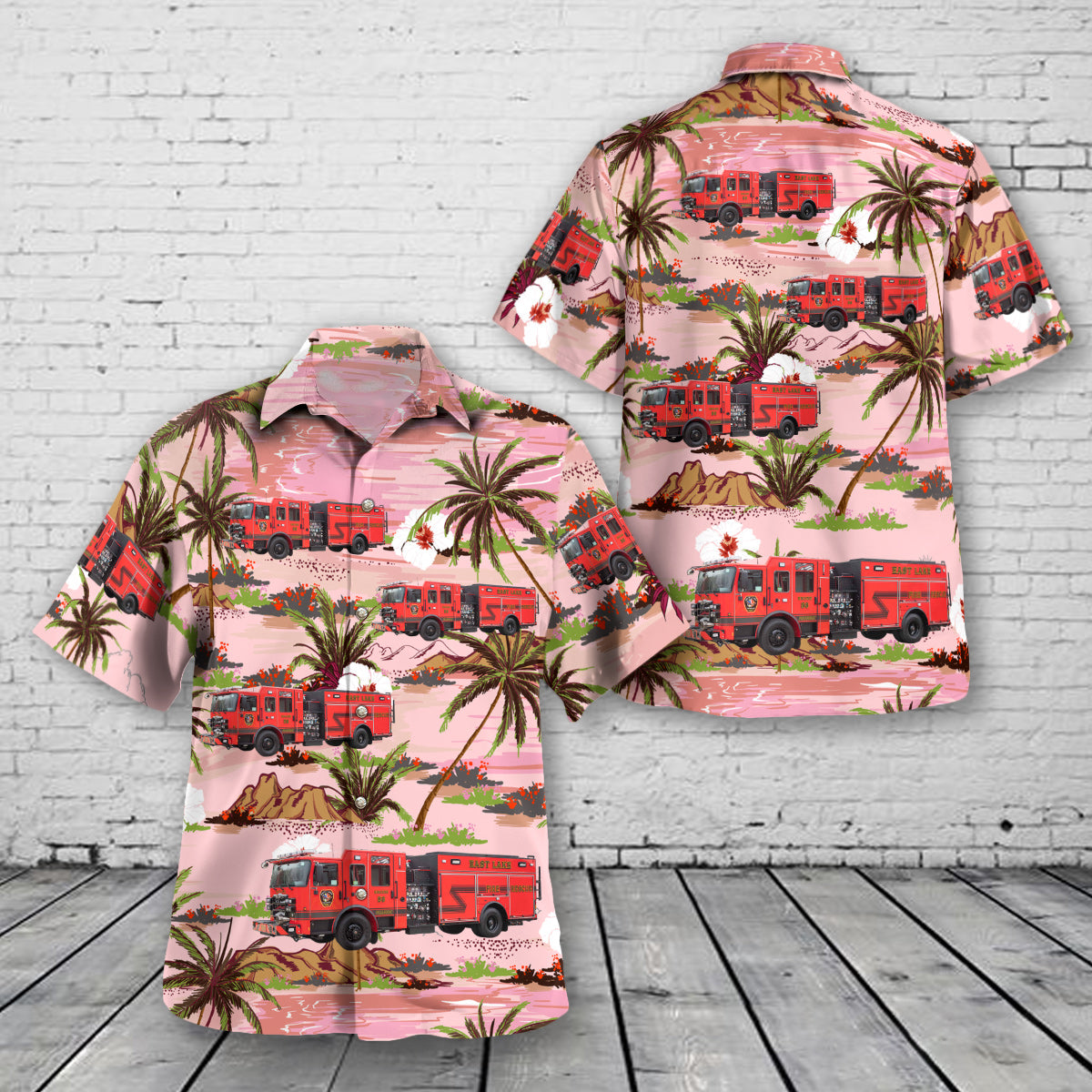 Palm Harbor, Florida, East Lake Tarpon Special Fire Control District Hawaiian Shirt