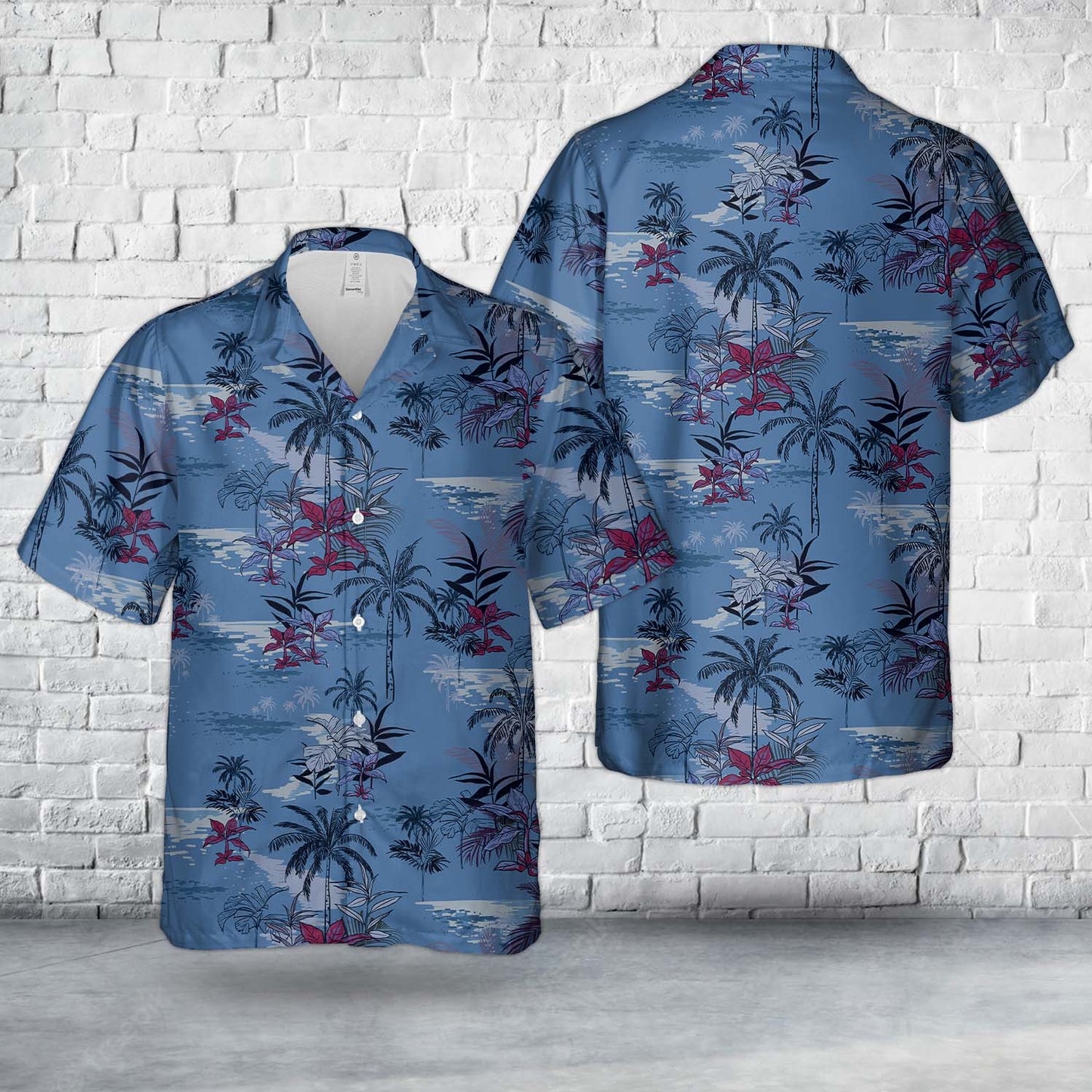 Palm Tree Island Summer Hawaiian Shirt