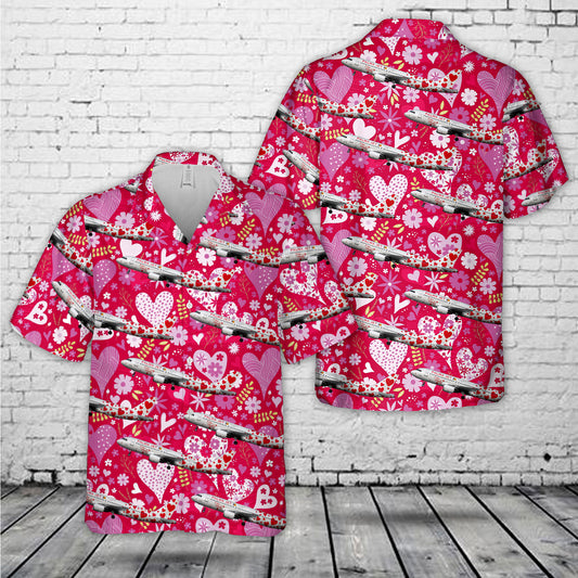 Palma Jet Airbus A320 Valentine Hawaiian Shirt