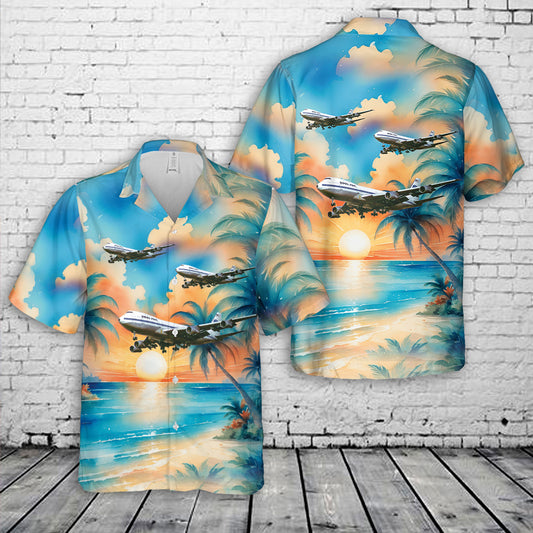 Pan Am B747-121 N737PA "Clipper Ocean Herald" Hawaiian Shirt