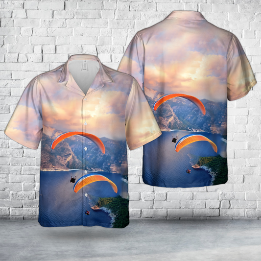 Parachute Paraglider Hawaiian Shirt
