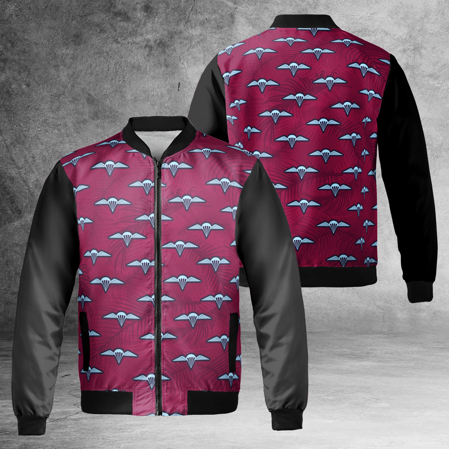 Parachute Wings 3 RAR 3rd Battalion Royal Australian Regiment AOP Fleece Bomber Jacket