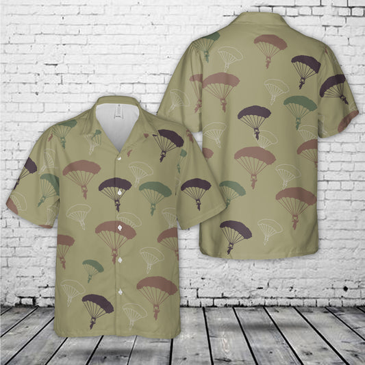 Parachutist Silhouette Hawaiian Shirt