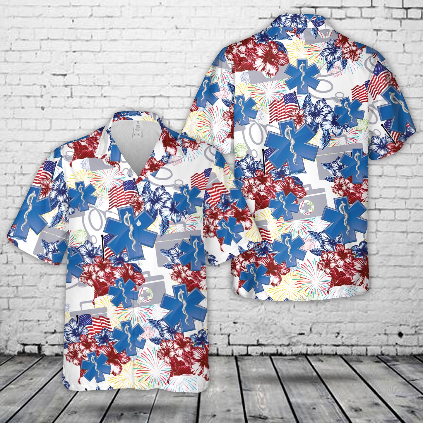 Paramedic USA, 4th Of July Hawaiian Shirt
