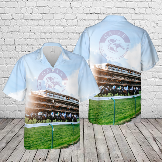 Paris, France, Prix de l’Arc de Triomphe Horse Racing Hawaiian Shirt