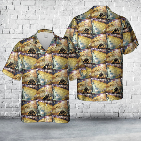 Patriotic America Hawaiian Shirt