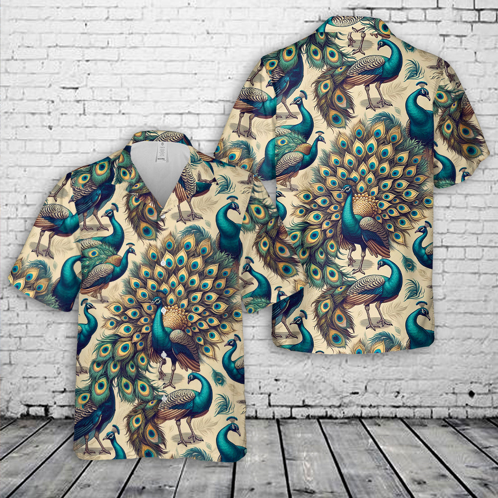 Peacocks Seamless Hawaiian Shirt