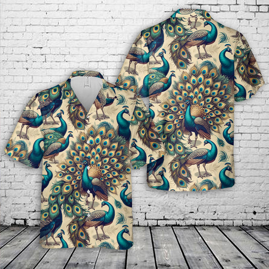 Peacocks Seamless Hawaiian Shirt