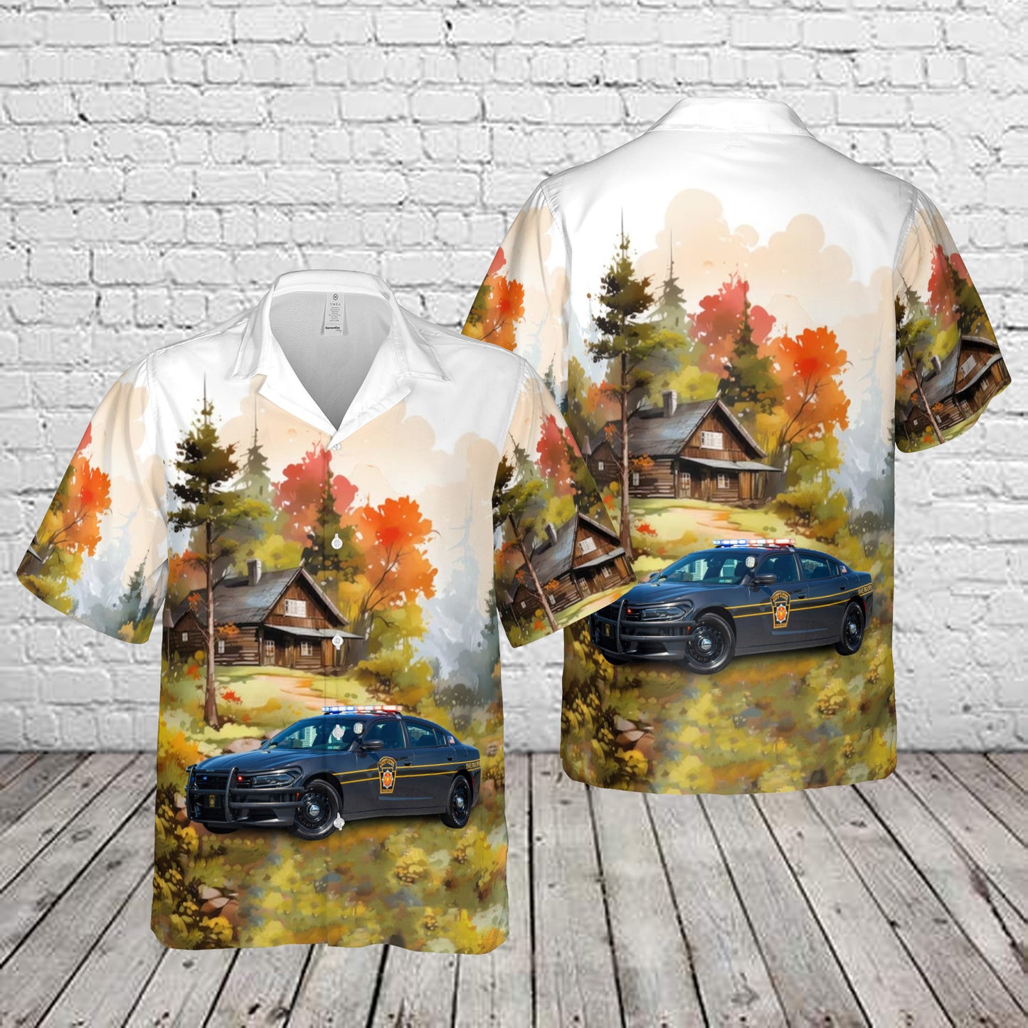 Pennsylvania State Police Vehicles Hawaiian Shirt