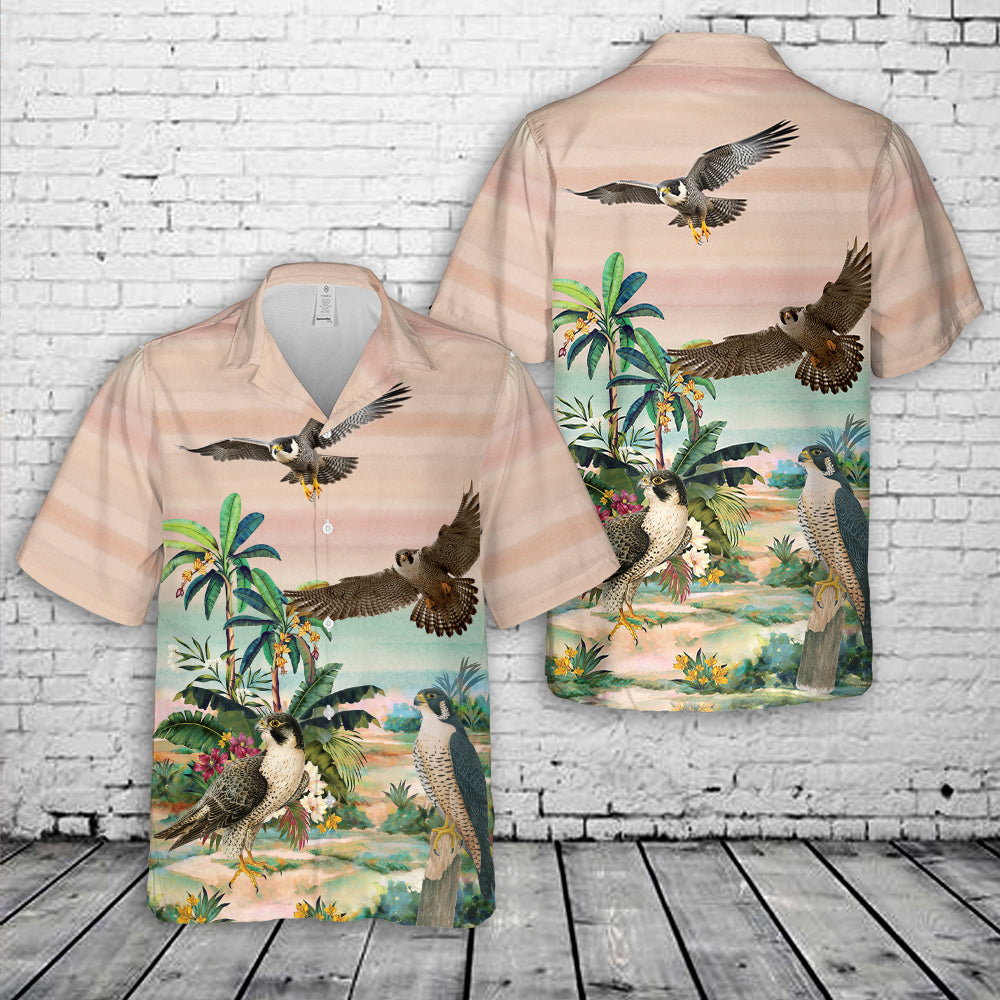 Peregrine Falcon Hawaiian Shirt