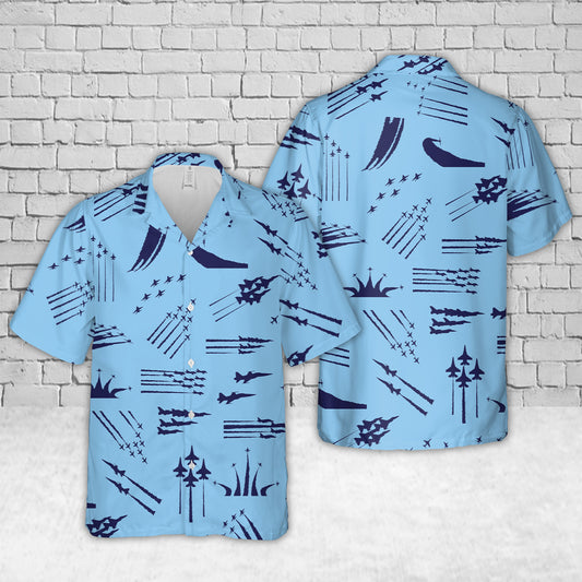 Performing Jets Silhouette Hawaiian Shirt