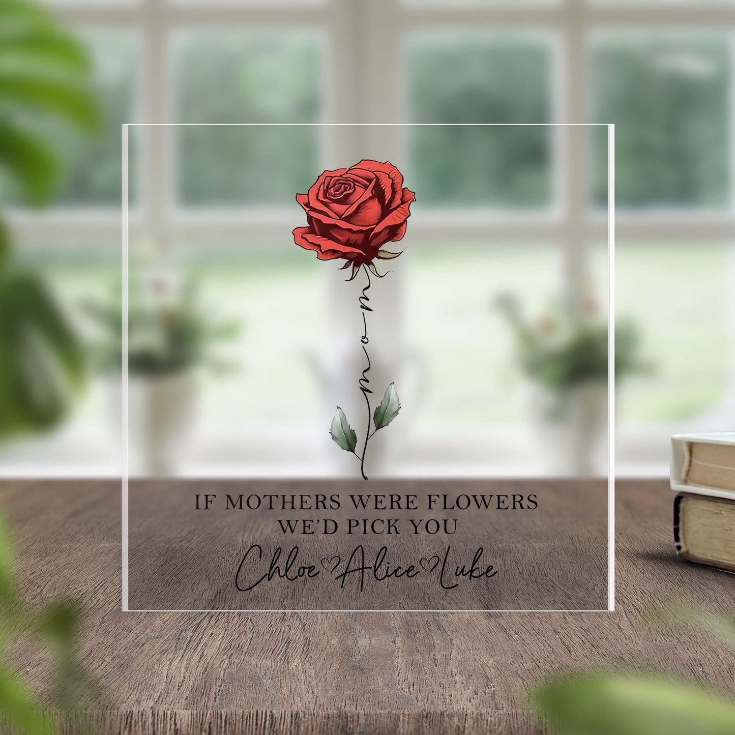 Personalised Mothers Day Gifts Acrylic Plaque (without stand) 0.6 IN