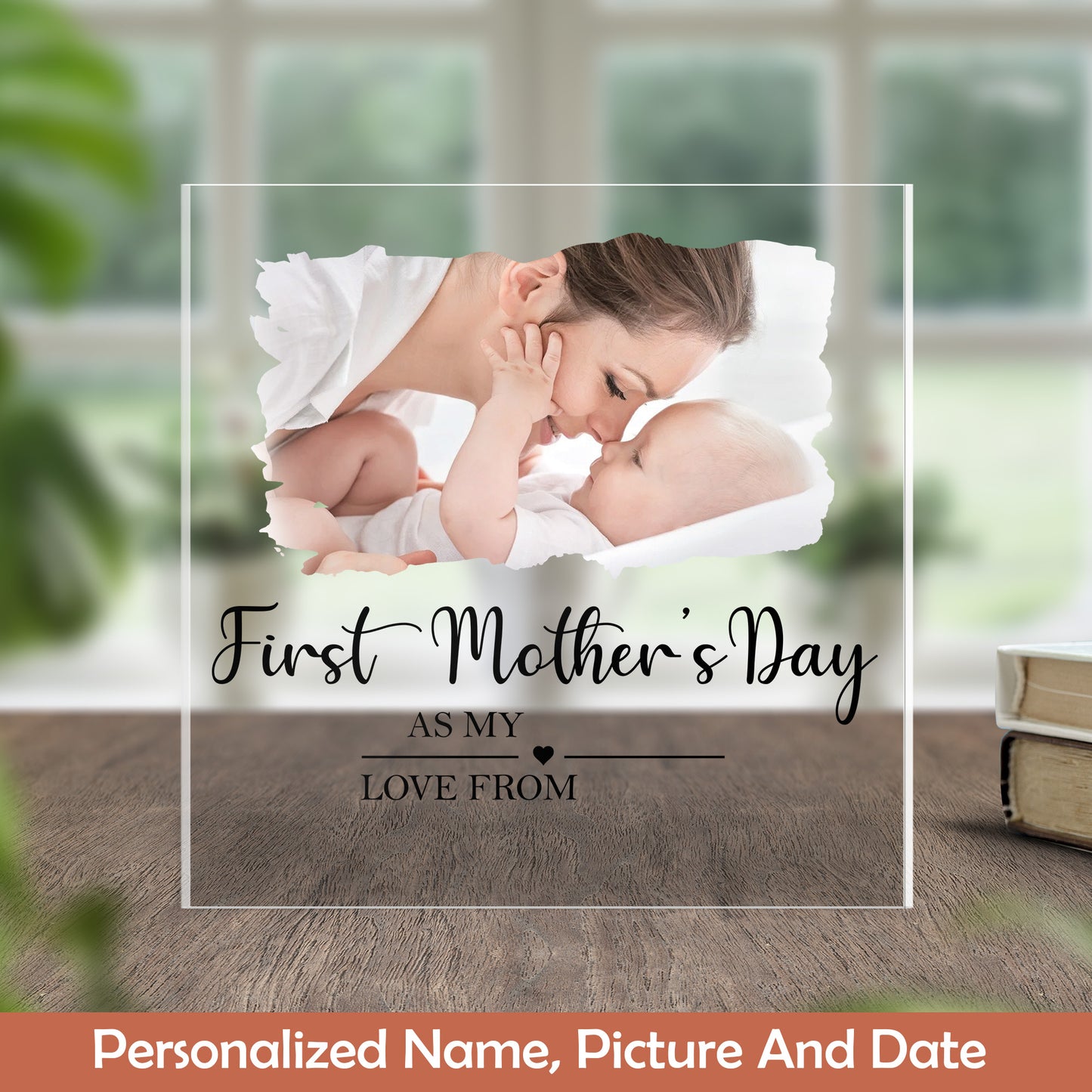 Personalized First Mother's Day Gift Acrylic Plaque (without stand) 0.6 IN