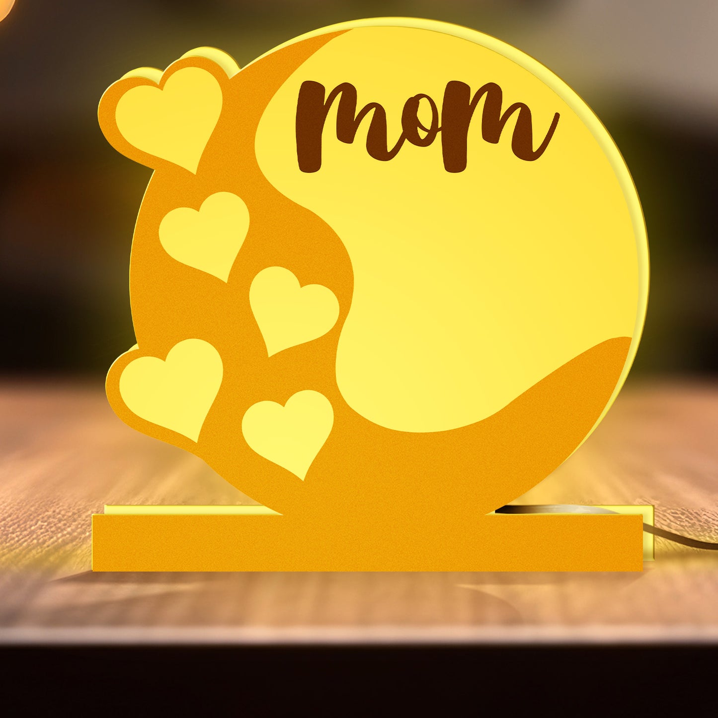 Personalized Mother's Day Gift Custom Shape Photo Night Light Box